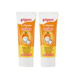 Pigeon Orange Toothpaste, For babies and Children,Fluroide -free,SLS free,Color free,Paraben Free, PH friendly,45 g, Pack of 2
