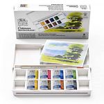 Winsor & Newton Cotman Watercolour Paint Set, Landscape Pocket Set, 8 Half Pans,Multi