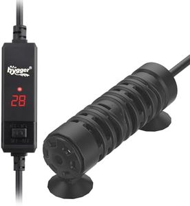 hygger Submersible Aquarium Heater,Small Fish Tank Heater 100W,Aquarium Betta Heater with Digital Display Control for 37-98L Freshwater Aquariums