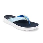 KazarMax Women's Sky Blue Air Mesh Stylish, Super Soft, Ultra-Light Flip Flop - 4 UK