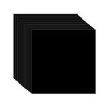 VinylsDepot 12”x12” Permanent Adhesive Vinyl Sheets. Pack of 20 Sheets (Black)