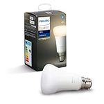 Philips Hue White Single Bulb [B22 Bayonet Cap], 10W, 60W Equivalent. Bluetooth Enabled works with Alexa, Google Assistant and Apple HomeKit