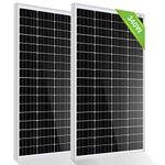 ECO-WORTHY 340W (2 Pieces of 170W) High Efficiency Monocrystalline Solar Panel 1.36kWh/Day for RV Motorhome Campervan Boat