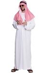 Wicked Costumes Mens Arab Sheik Fancy Dress Costume - One Size