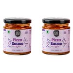 Pepperwicks Pizza Sauce (170 gms) | Herby, Tangy Flavour with Hint of Sweetness | 100% Vegetarian | All-Natural | No Preservatives | Vegan | Gluten-Free | Eat with Bread, Pasta, Nachos (Pack of 2)