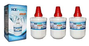 IcePure RWF1100A Fridge Water Filter Compatible with Samsung AquaPure Plus DA29-00003G HAFIN2/EXP Refrigerator Water Filter (3 Pack)