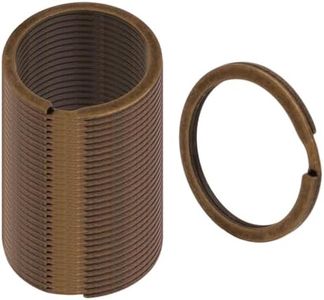 30 Pcs Flat Key Rings - 1.18” (30mm) Split Rings for Keys, DIY Crafts, Jewelry Making, Dog Tags - Bronze
