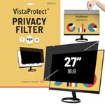 VistaProtect - Premium Privacy Filter & Anti Blue Light Screen Protector for Computer Monitors (27" inches - 16:9)