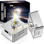 NAVOROGE D5S HID Bulbs, 6000K 35W Cool White Xenon D5S High Low Beam HID Bulb Xenon Replacement Bulb Pack of 2
