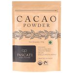 Pascati Organic Non-Alkalised Cacao Powder, 250g [Unsweetened]