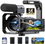 5K Camcorder Video Camera, 56MP Dua