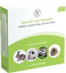 Naqua - 2 x VET STRENGTH - Anti-Parasite Spot On Pipettes. Treatment for Rabbits, Ferrets, Guinea Pigs, Rats & Chinchilla. Kills fleas, lice, mange mites (2 Pipettes)