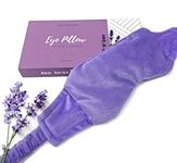 Weighted Lavender Eye Mask for Sleeping, Yoga, Dry Eyes, Headache, Migraine Relief - Great Relaxation Gifts for Mom, Dad, Women, Men - Aromatherapy Lavender Eye Pillow Gift