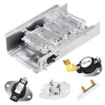 Pulluty W10724237 / 279838 Dryer Heating Element Kit for Whirlpool Maytag Kenmore Roper Amana Dryer Parts 3403585 / AP3094254 / 4531017/3398064 / 8565582 / PS334313 Heating Element