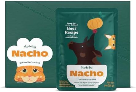 Made by Nacho Grass-fed, Grain-Finished Beef Recipe Cuts in Gravy with Bone Broth Cat Food, 3 oz, Case of 12