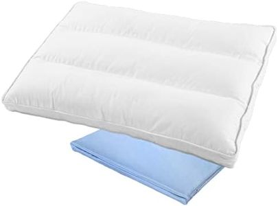 Aisawate Toddler First Pillow - Ergonomic Sleep Neck Support for Boys Girls - Three-Dimensional Head Cushion With Pillowcase - 100% Cotton Soft for Cot Bed Travel