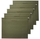 AmazonBasics Hanging Organizer File Folders - Letter Size, Green, 25-Pack