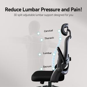 SIHOO Ergonomic Mesh Office Chair – Adjustable, Black
