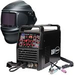Eastwood TIG 220 AMP AC/DC TIG Welder and Stick Welding Weld Steel Aluminum | Wide View Auto-Darkening Helmet