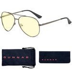 Gunnar Optiks Gaming Glasses | Blue Light Blocking Glasses | Maverick/Gunmetal by Gunnar | 65% Blue Light Protection, 100% UV Light, Anti-Reflective To Protect & Reduce Eye Strain & Dryness