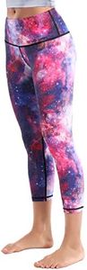 BUBBLELIME 19" Basic/Out Pockets High Waist Yoga Pants Women Workout Leggings Tummy Control Running, Basic 19"_galaxy, X-Small/19" Inseam