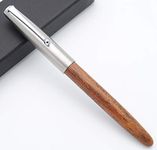 JINHAO 51A Wooden Fountain Pen Steel Cap (Peach Wood, Extra Fine Nib 0.38mm)