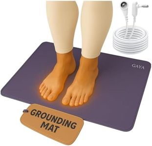 Grounding Mat for Feet, Sleep Improvement, Back Pain Relief, Muscle Relaxation & Stress, Earthing Pads for Bed, Ground for Desk, Earth Mats, Bedding Pad (24''X16'')
