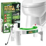 Gagster Royal Squat Putter - Mini Golf Toilet Game - Bathroom Stuff for Men - Foldable Potty Games for Adults - White Elephant Gift Ideas for Office - Indoor Golf Game for Men - Funny Gag Gifts