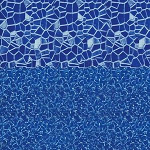 Smartline Cracked Glass 18-Foot Round Liner | Overlap Style | 48-to-52-Inch Wall Height | 25 Gauge Virgin Vinyl | Designed for Steel Sided Above-Ground Swimming Pools