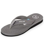 DOCTOR EXTRA SOFT Women's Care Orthopaedic Diabetic Comfortable MCR Flip-Flop Slippers FeelGood-60016-Grey-6UK