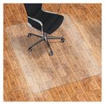 WASJOYE Chair Mat for Hardwood Tile Floor, 36"x48" PVC Floor Protector Cover Rug Mat with Non-Slip Frosted Back, Heavy Duty for Home Office Computer Desk Rolling Chair, Easy Expanded