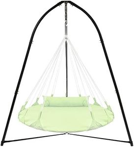 Sorbus Tripod Hanging Chair Stand- Heavy Duty Steel Sensory Swing Stand- Weather & Rust Resistant- Adjustable Portable Hammock Chair Stand 330lbs for Tree,Lounger,Saucer,Air Porch,Indoor/Outdoor,Patio