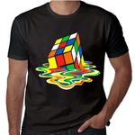 Cool Daily Street Wear The Dark Crystal - Melting Rubik Cube - Mens Women Funny Novelty T Shirt T-Shirt Tshirts