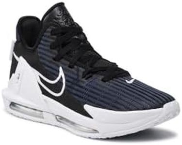 Nike Mens Lebron Witness 6 Basketball Shoes (Black/White/Dark Obsidian, Adult, Men, Numeric, Medium), 11.5