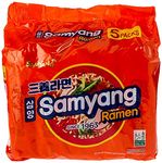 Samyang Samyang Ramen Korean Style Noodle Soup, 120g X 5 Packs (600g)