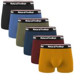 Natural Feelings Boxer Shorts Men 6 Pack Mens Underwear Trunks Cotton Mens Boxer Shorts L