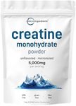 Creatine Monohydrate Powder 1 kg (2.2 Lbs), 5000mg Per Serv, Micronized Creatine Powder, Unflavored, Pure, No Filler, Keto & Vegan Friendly, Easy Dissolve Pre Workout Creatine for Women and Men