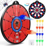 Dreamlandia Kids Dart Board Set, Spider Toys for 3-12 Year Old Boy Gifts Man Toys Magnetic Dart Board for Kids Toys Teenage Boy Gifts for 3-9 Year Old Boys Toys Age 3 4 5 6 7 8 9 Christmas Xmas Gifts