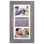 Malden International Designs 8 by 10-Inch Matted Picture Frame Which Holds 5 by 7-Inch Photo, Manhattan Grey