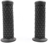 SFONIA 2pcs Motorcycle Handle Grips Handlebars Handlebar Grips 22MM 7/8" Anti-slip Rubber Universal for Motorbike Scooter Quad Cruiser Off Road (Black)