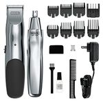 Wahl Groomsman Rechargeable Beard Trimmer for Beard Mustache Stubble with Self Sharpening Blades and Bonus Nose Trimmer (Black)