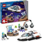 LEGO® City Spaceship and Asteroid Discovery 60429 Toy Building Set for Kids Aged 4 Plus,for Boys and Girls Who Love Pretend Play, Includes 2 Space Crew Minifigures and an Alien Figure