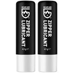 GEAR AID Zipper Lubricant Wax for Tents, Drysuits, Soft Coolers and More, Includes 2 Sticks, Clear