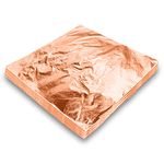 xQzit 100 Copper Leaf Sheets | 14 x 14 cm Rose Gold Leaf for Art, Gilding, Crafting, Paintings, Home Furniture Decoration, Nail & DIY Arts Projects