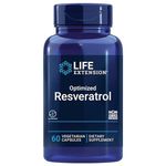 Life Extension, Optimized Resveratrol, with Resveratrol and Quercetin, 60 Vegan Tablets, Laboratory Tested, Vegetarian, Gluten Free, Non-GMO