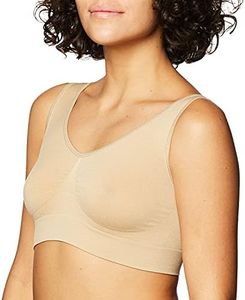 Rhonda Shear Ahh Womens 9588 Seamless Leisure Bra Bra - Beige - 2X