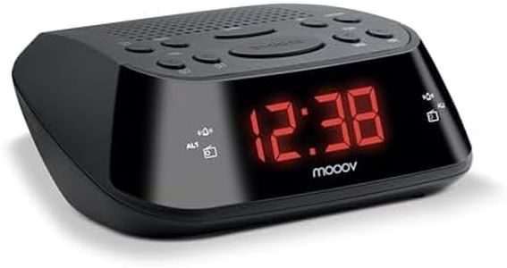 Metronic 477003 FM Radio Alarm Clock with Dual Alarm Black