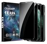 Cnarery [2 Pack] Privacy Screen Protector for iPhone 11 Pro Max/iPhone XS Max 6.5 inch, Anti Spy Tempered Glass with Installation Frame, 9H Hardness, Case Friendly