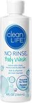 No-Rinse Body Wash, 8 fl oz - Leaves Skin Clean, Moisturized and Odor-Free, Rinse-Free Formula