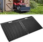Shed Ramp for Riding Mower - 29" x 48" Heavy-Duty Shed Ramps Kit, 1500LBs Anti-Slip Metal Loading Ramps for Shed for UTV, Motorcycles, Lawnmower, Garages & Barns, 2PC, Black